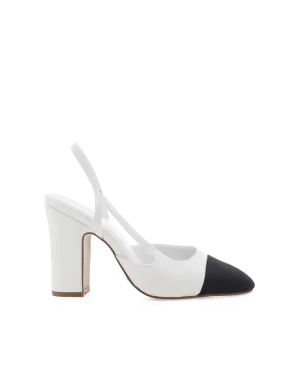 CROSBIE - WHITE-BLACK GROSGRAIN