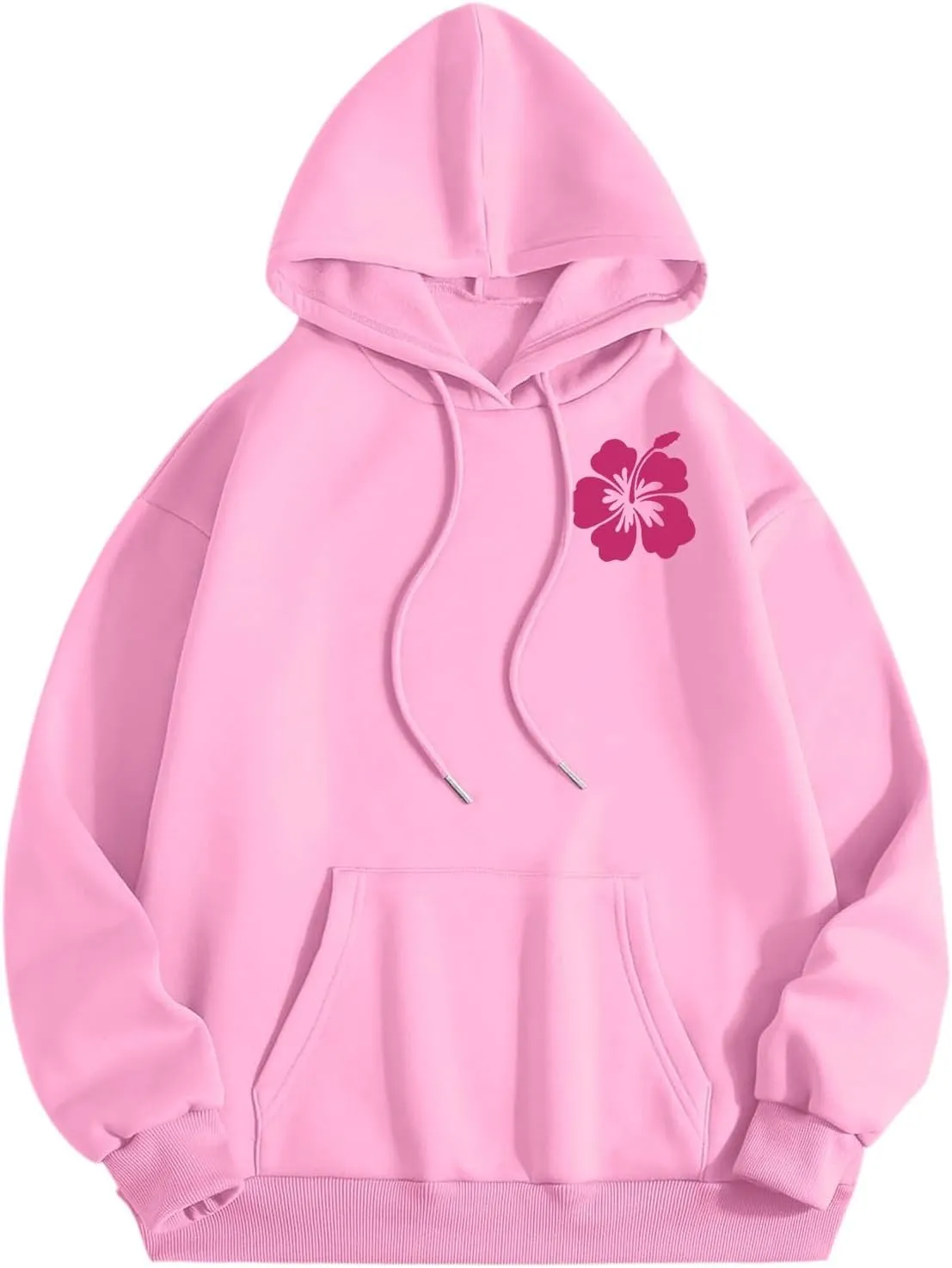 Cute 2 Piece Outfits for Women Teen Girls Preppy Puff Casual Hoodies Pockets Drawstring Pullover Oversized Sweatpants