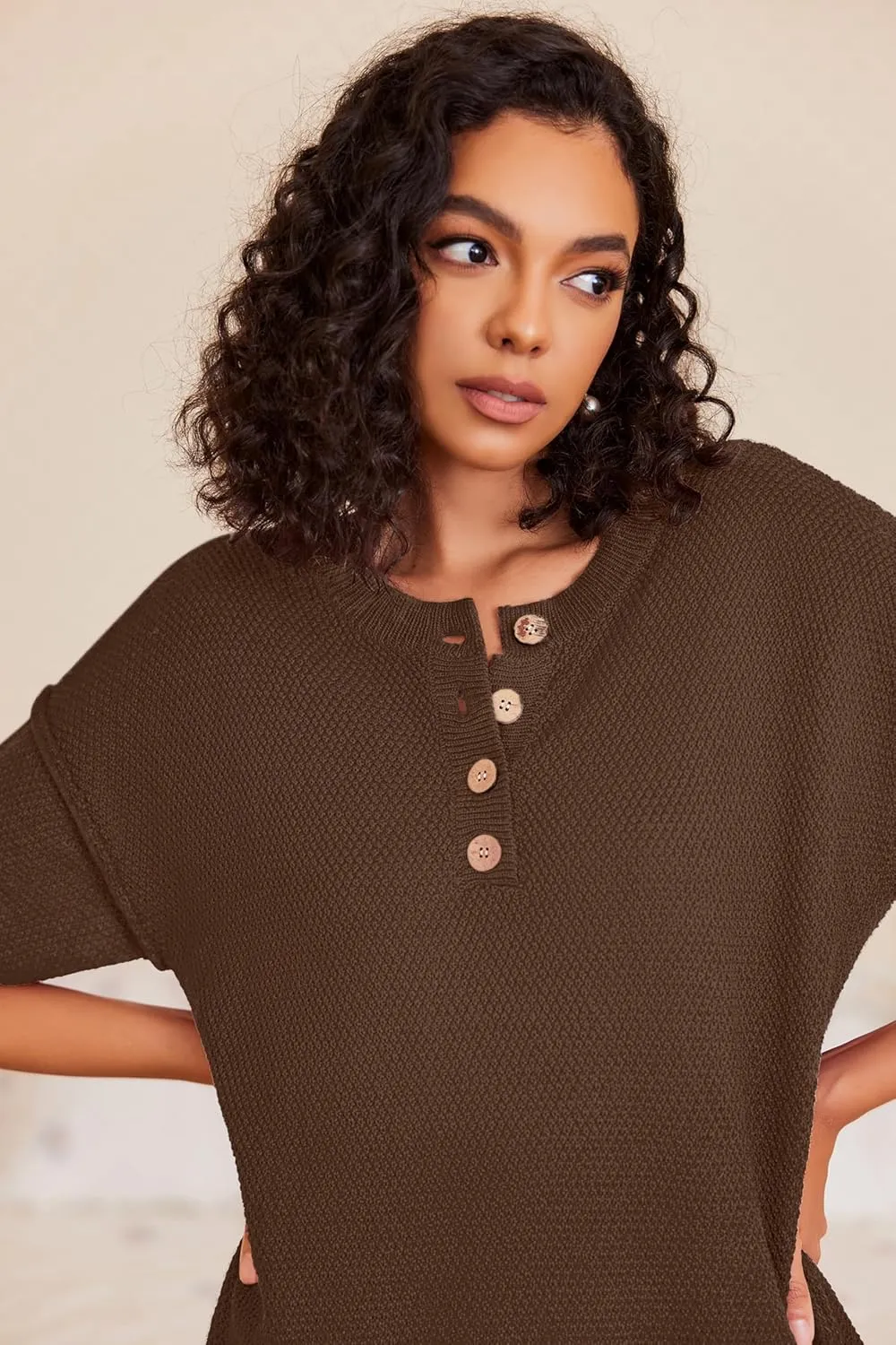 Ekouaer Lounge Sets for Women 2 Piece Pullover Sweater Set Knit Tops Wide Leg Pants Sweatsuits Casual Travel Outfits, S-XXL