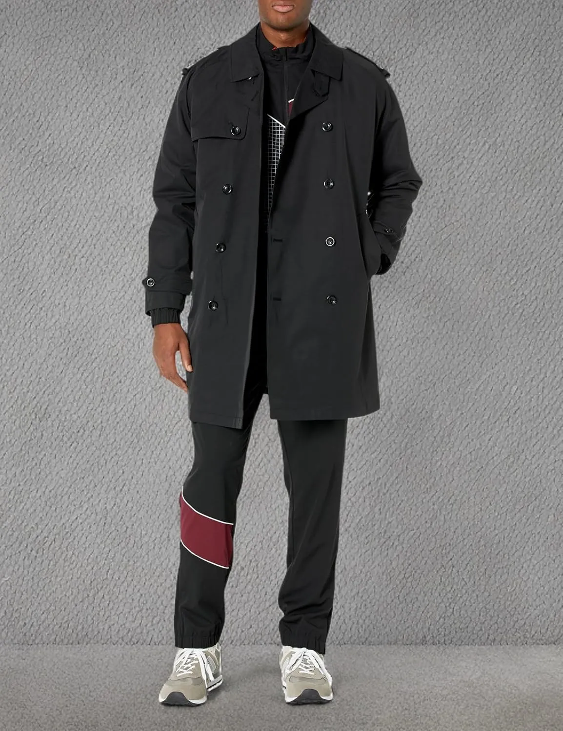 LONDON FOG Men's Double Breasted Trenchcoat