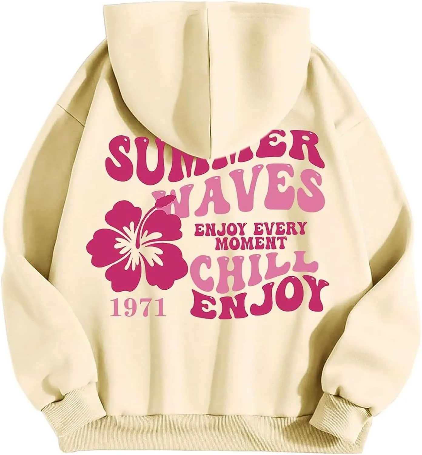 Meiweileya Womens Y2k Oversized Cute Preppy Graphic Printed Hoodies Letter Aesthetics Pullover Long Sleeve