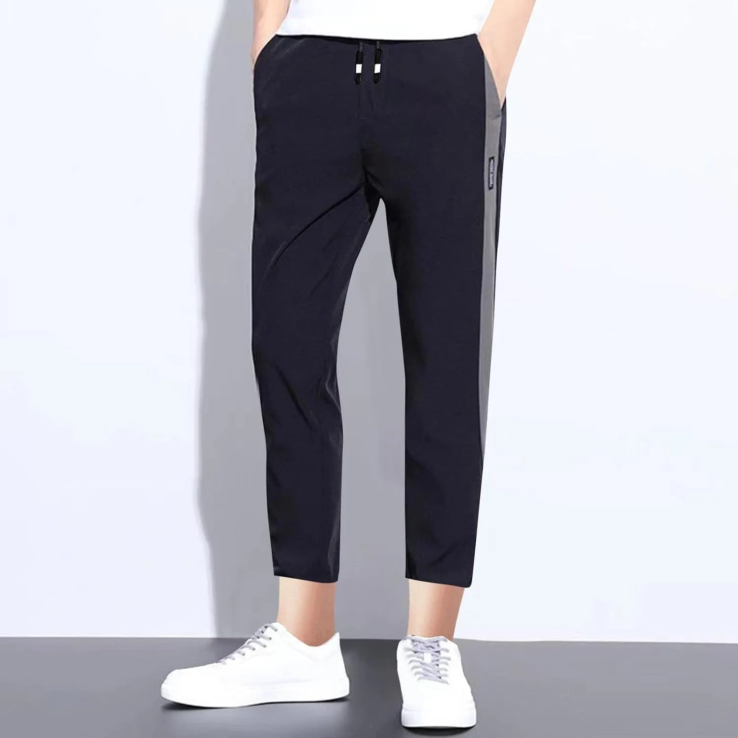 Men Track Pants Athletic Running Lightweight Workout Joggers Sweatpant Straight Leg Slim Fit Gym Sport Training Pants