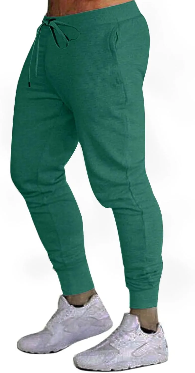 Mens Joggers Sweatpants Slim Fit Workout Training Gym Jogger Pants with Pockets Casual Drawstring Running Sweatpants