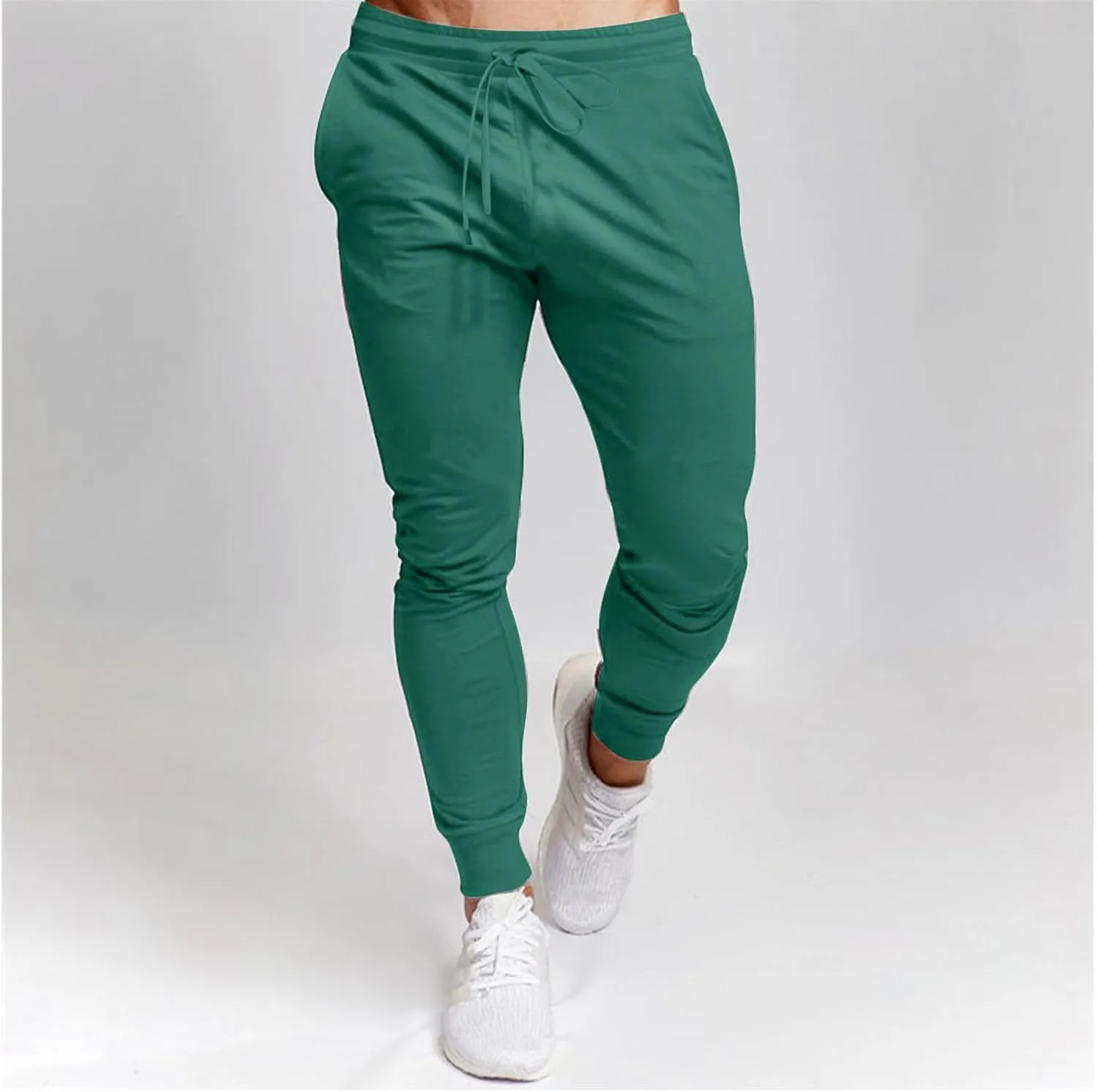 Mens Joggers Sweatpants Slim Fit Workout Training Gym Jogger Pants with Pockets Casual Drawstring Running Sweatpants