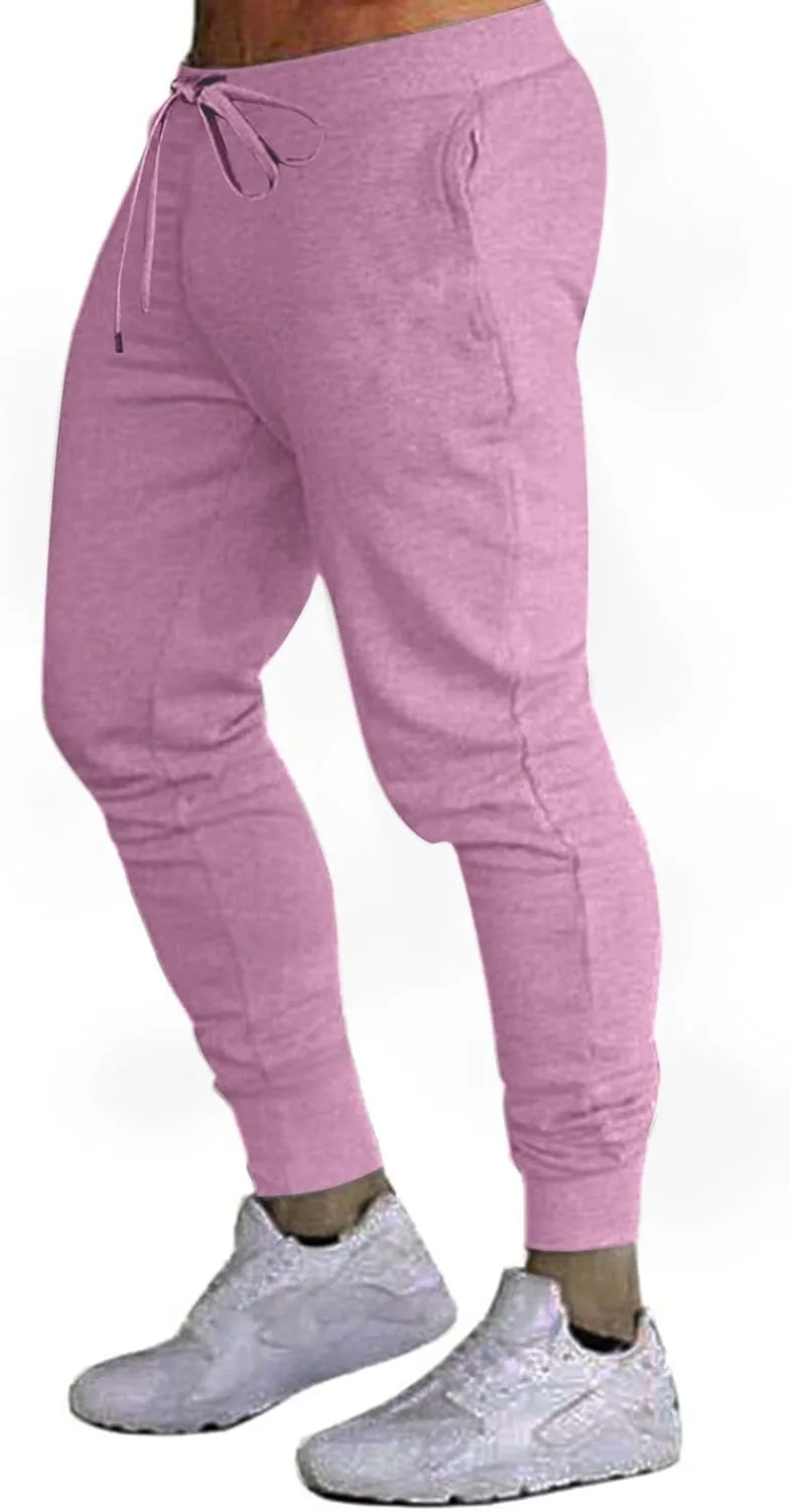 Mens Joggers Sweatpants Slim Fit Workout Training Gym Jogger Pants with Pockets Casual Drawstring Running Sweatpants