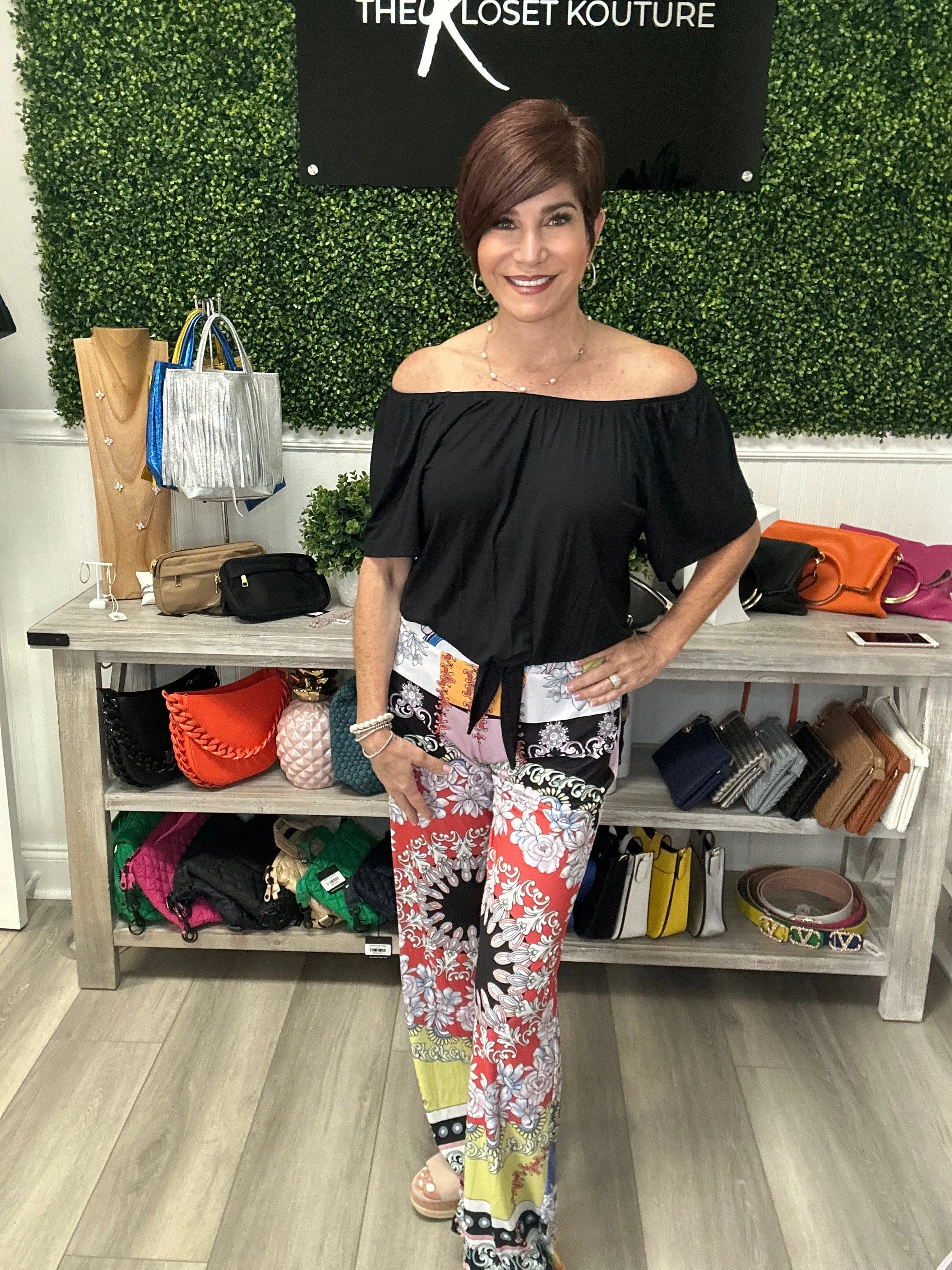 Patchwork Palazzo Pants