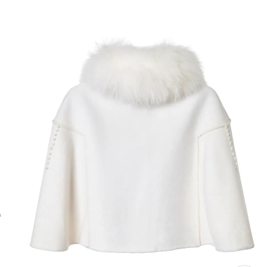 Short Embroidery Capelet