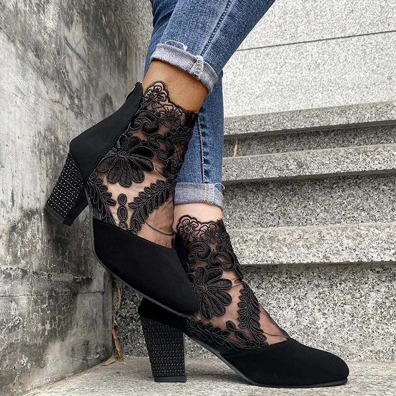 Spring Specials Women's Summer Elegant Lace High Heels