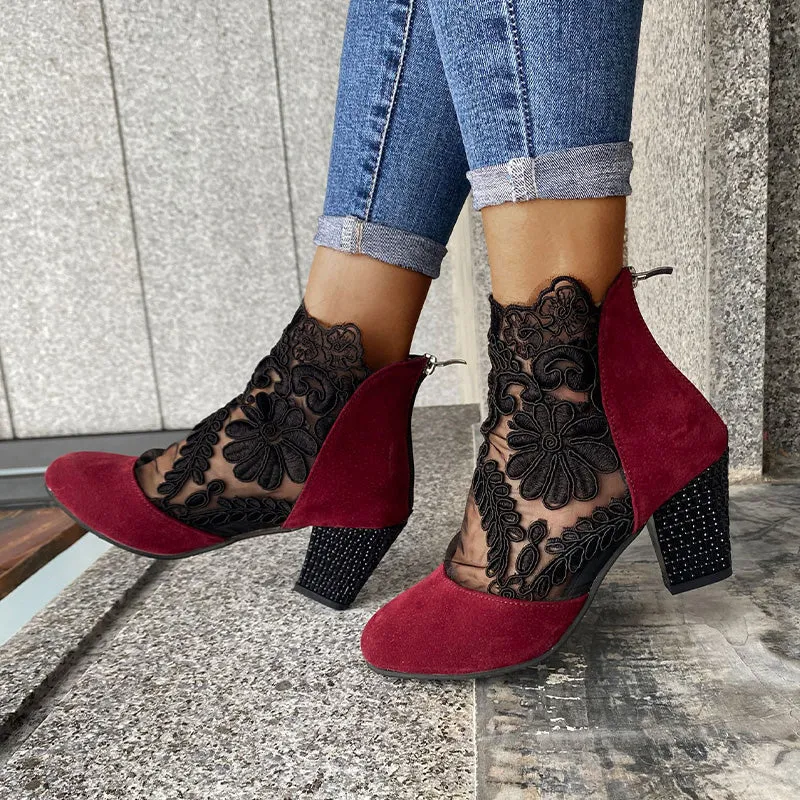 Spring Specials Women's Summer Elegant Lace High Heels