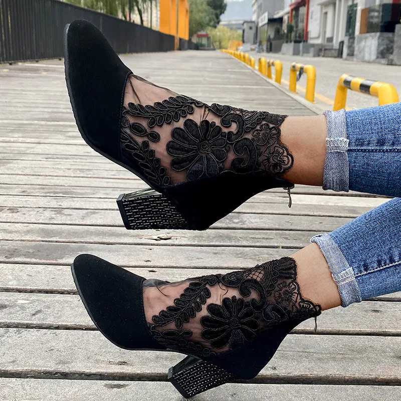 Spring Specials Women's Summer Elegant Lace High Heels