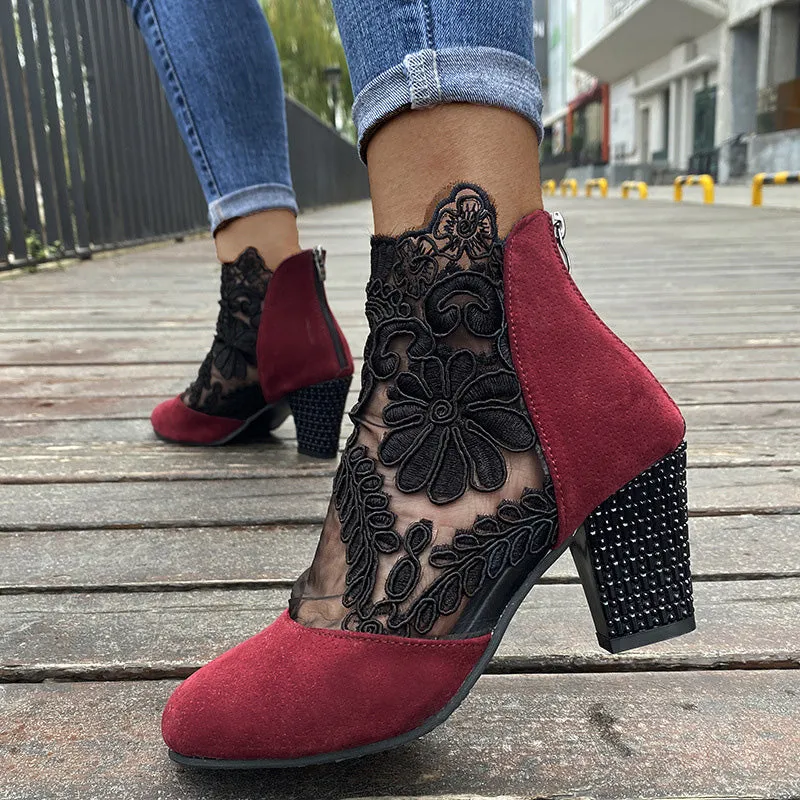 Spring Specials Women's Summer Elegant Lace High Heels