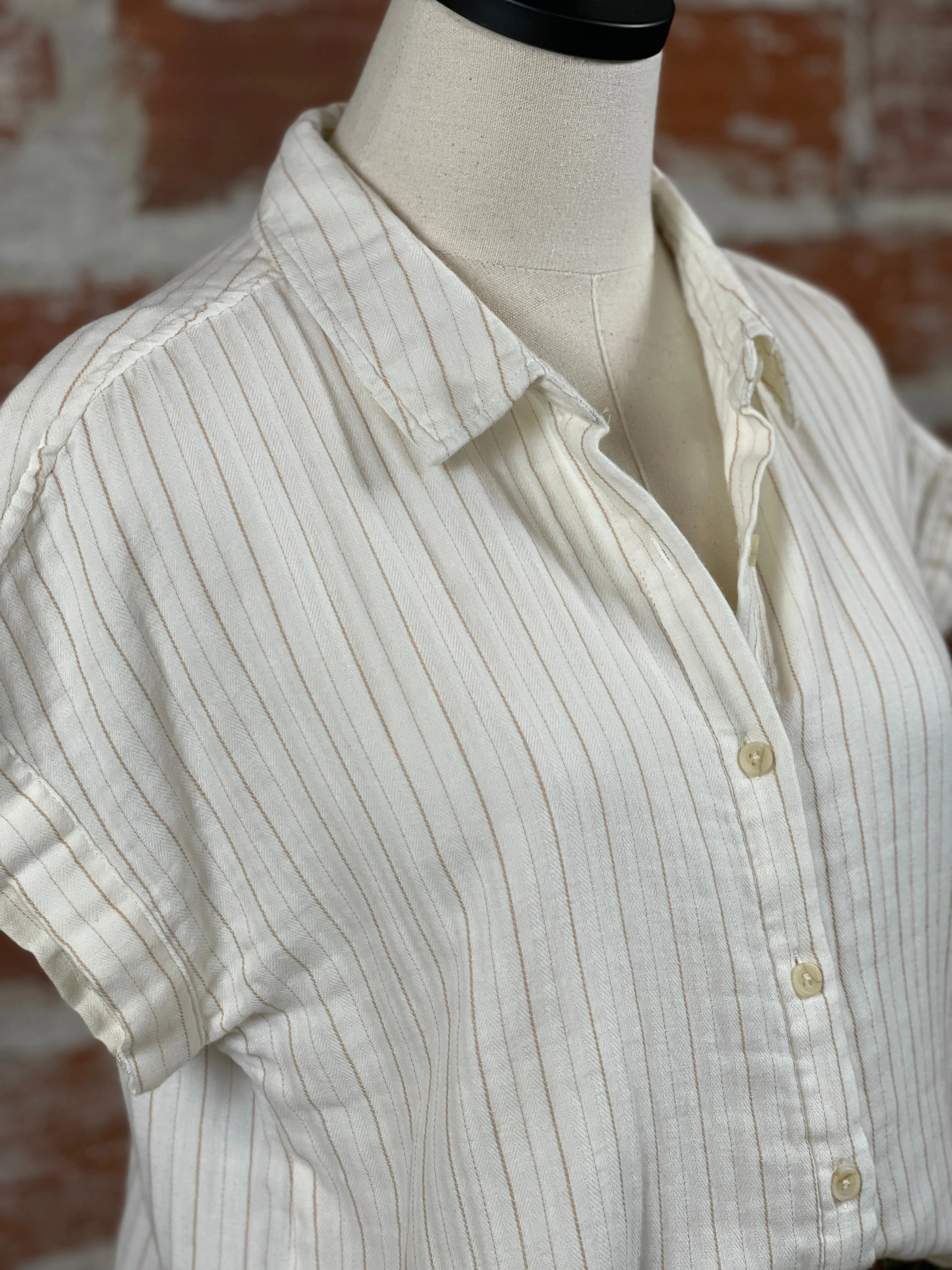 Thread & Supply Laira Shirt in Camel Stripe