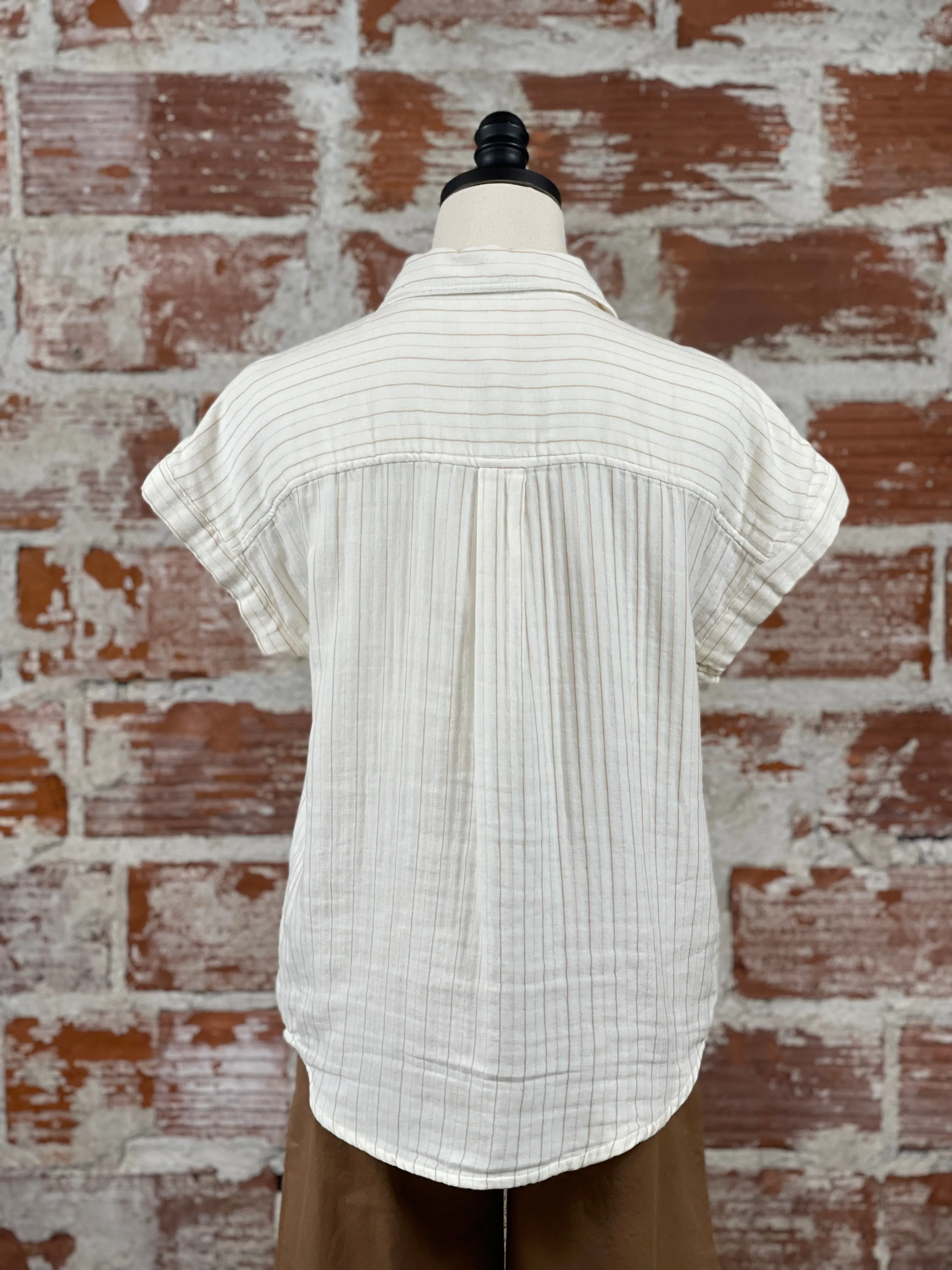 Thread & Supply Laira Shirt in Camel Stripe