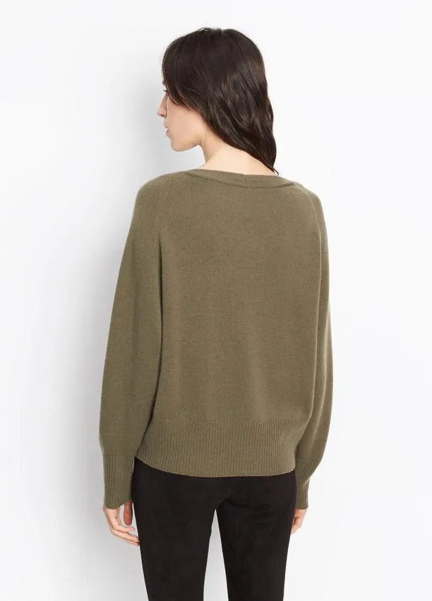 Vince - Cashmere Boat Neck Olivewood