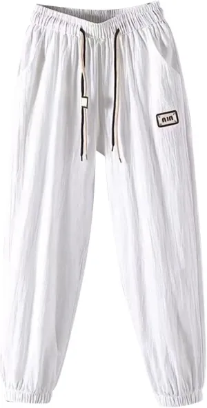 Wide Leg Pants Woman Dressy Linen Pants 2024 Summer Casual High Waisted Baggy Elastic Waist Trousers Loose Flowy Pant