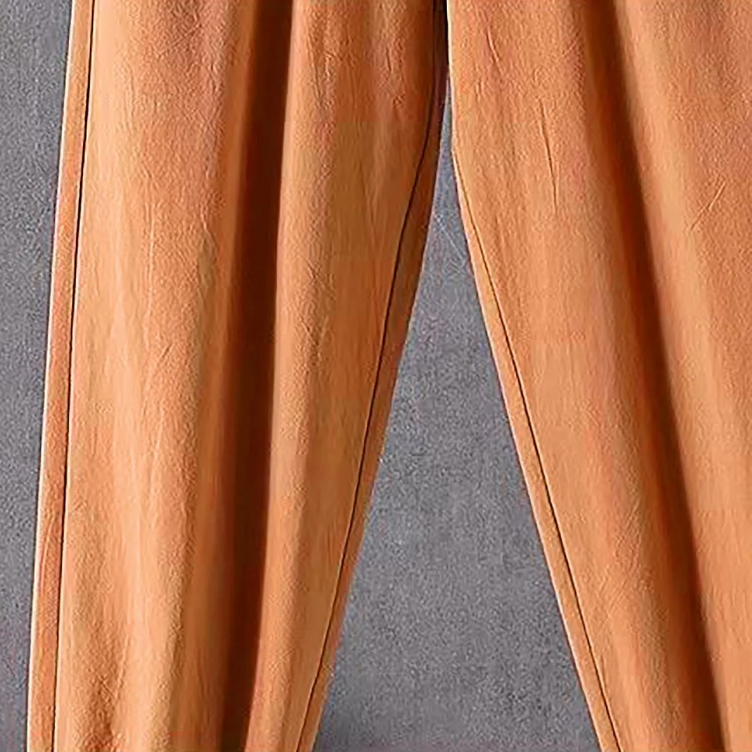 Wide Leg Pants Woman Dressy Linen Pants 2024 Summer Casual High Waisted Baggy Elastic Waist Trousers Loose Flowy Pant