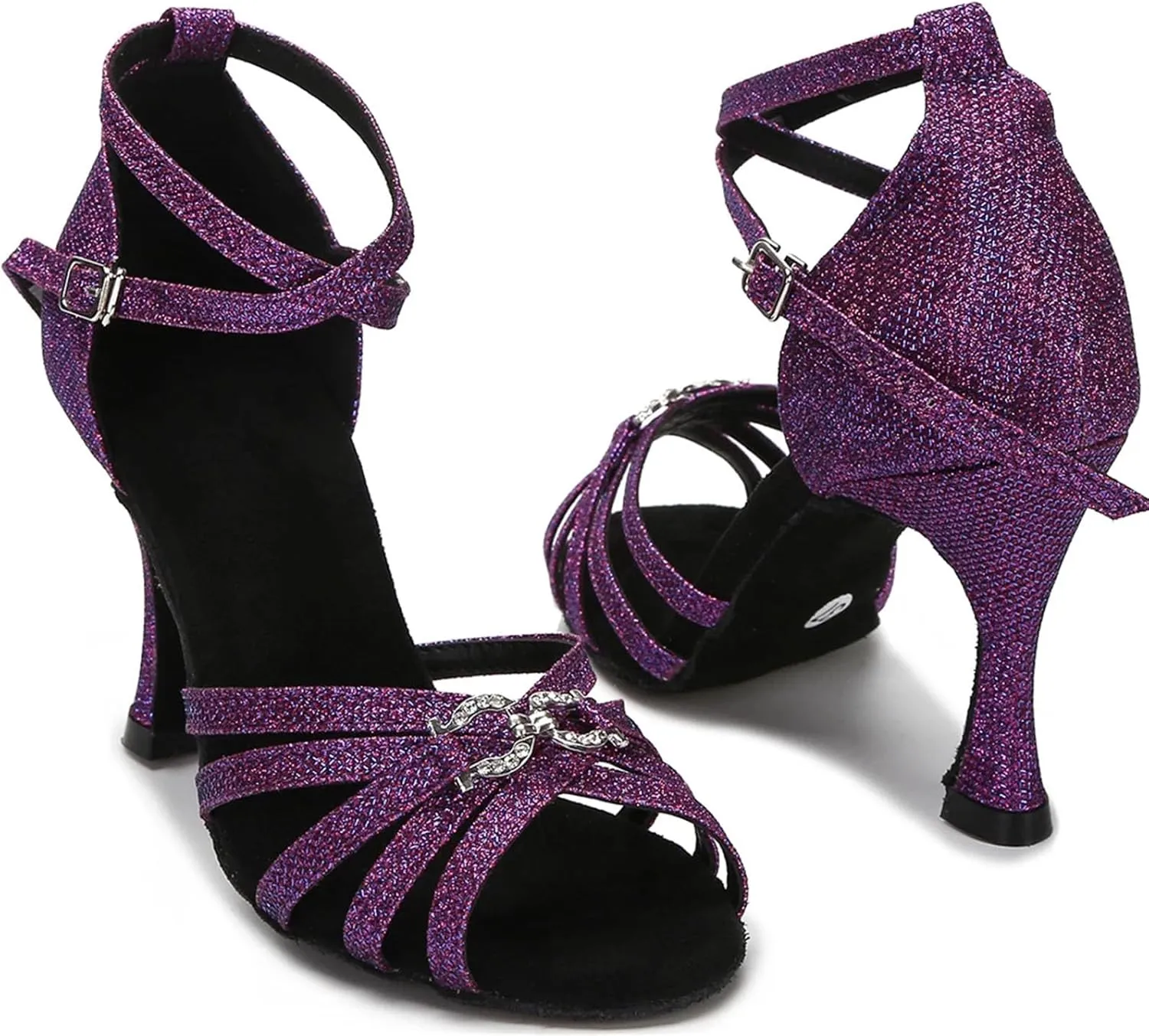 Women's Tango Salsa Latin Dance Shoes - Ballroom Professional Wedding Heels, 5CM/2Inch Heel Height