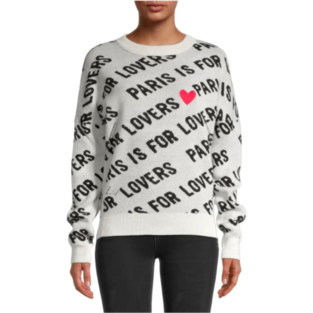 Zadig & Voltaire Anouk C Paris Is For Lovers Sweater - Size Small